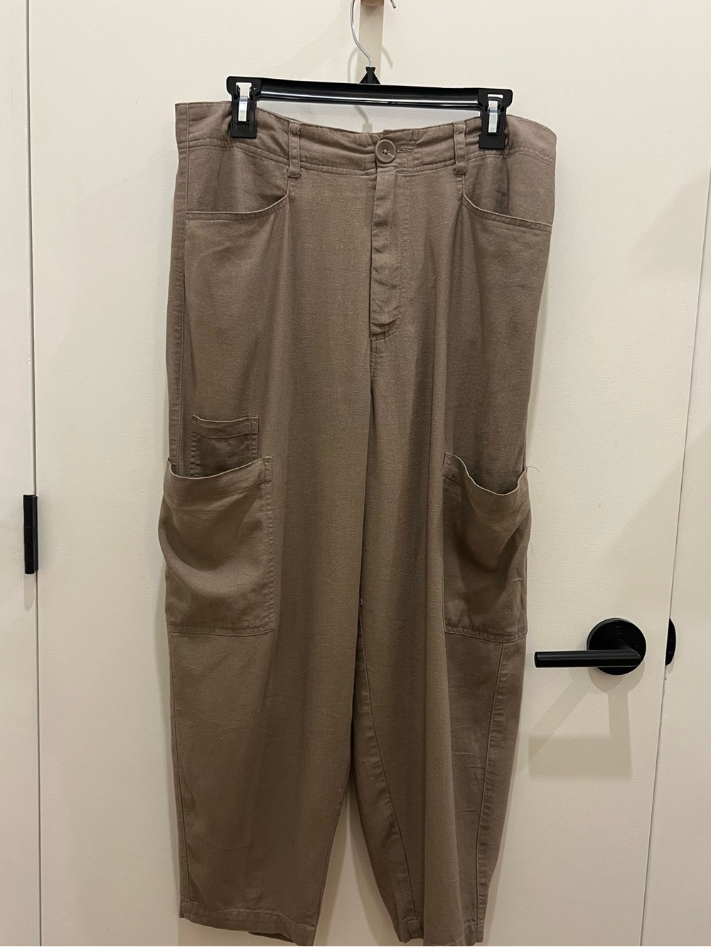 Le Jean Linen Blend Cargo Pant